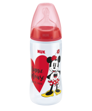 迪士尼米奇300ML寬口PP奶瓶連矽膠奶咀